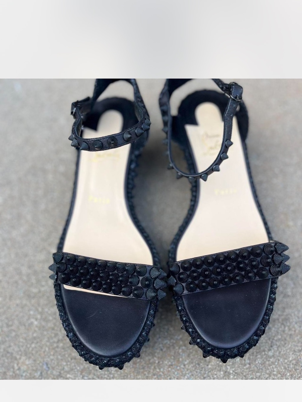 Christian Louboutin black sandals